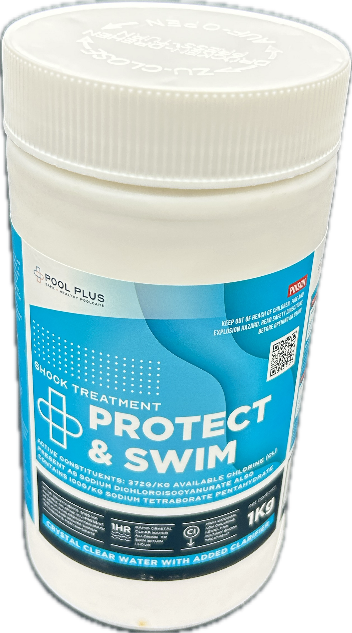 PoolPlus - Protect and Swim shock and chlorine top up - 1kg