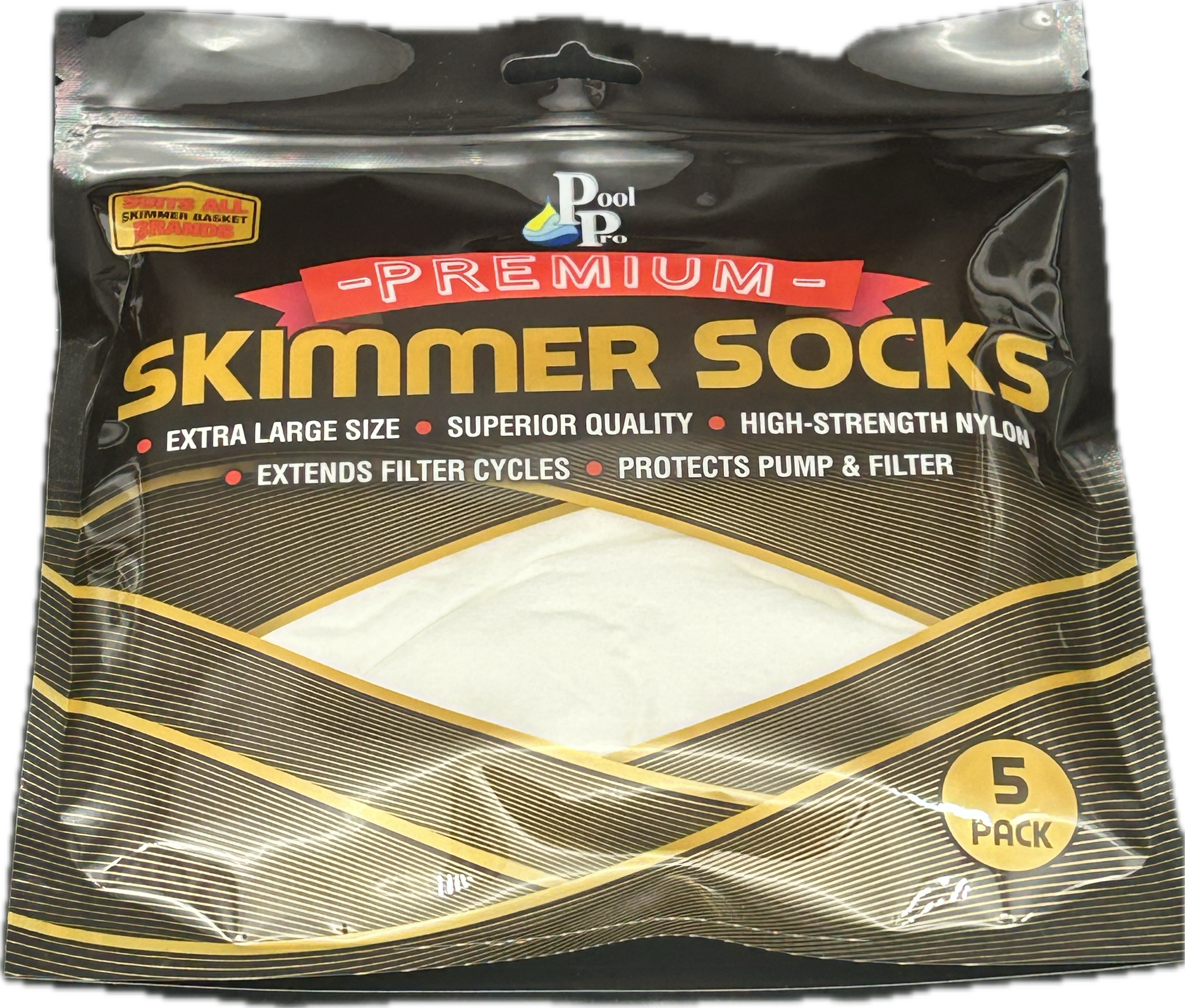 2 x Extra Large Premium Skimmer Socks - 2 packets of 5. FS20.1