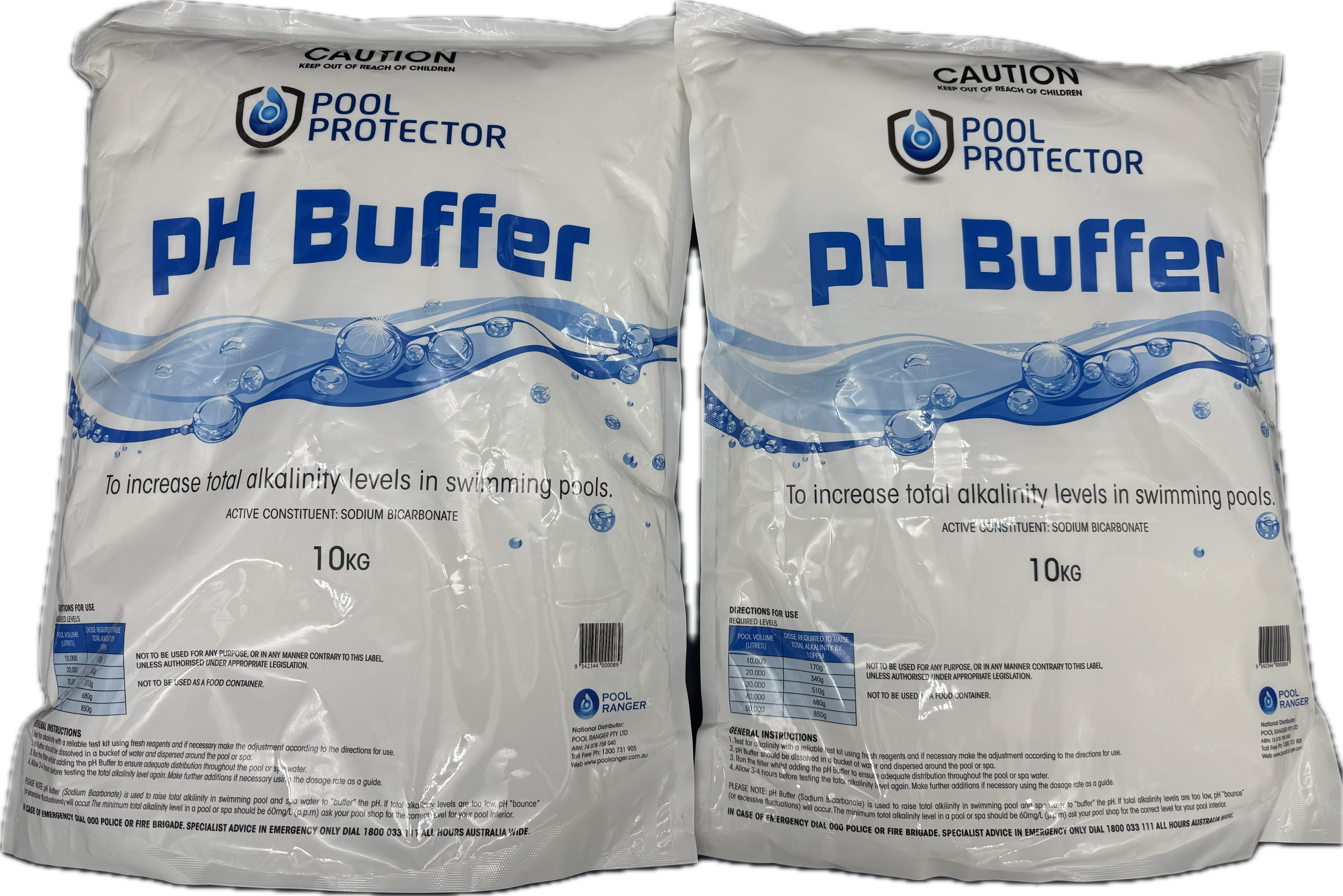 Pool Protector 10Kg pH Buffer x2