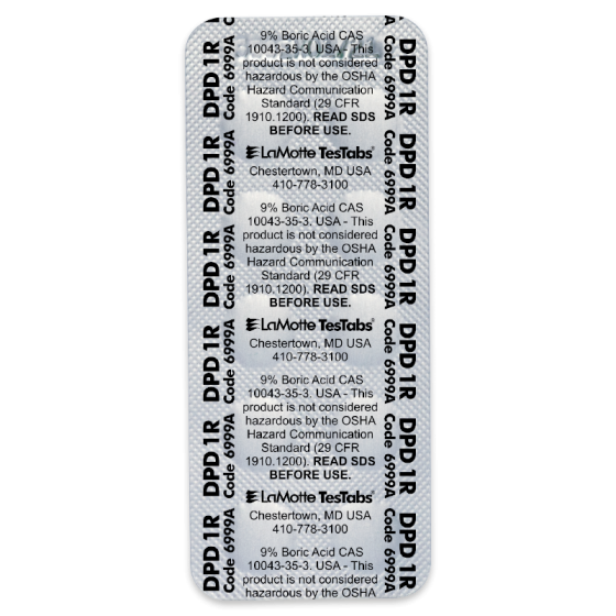 LaMotte DPD1R Test Tabs (1000) for comparator - 6999A-M