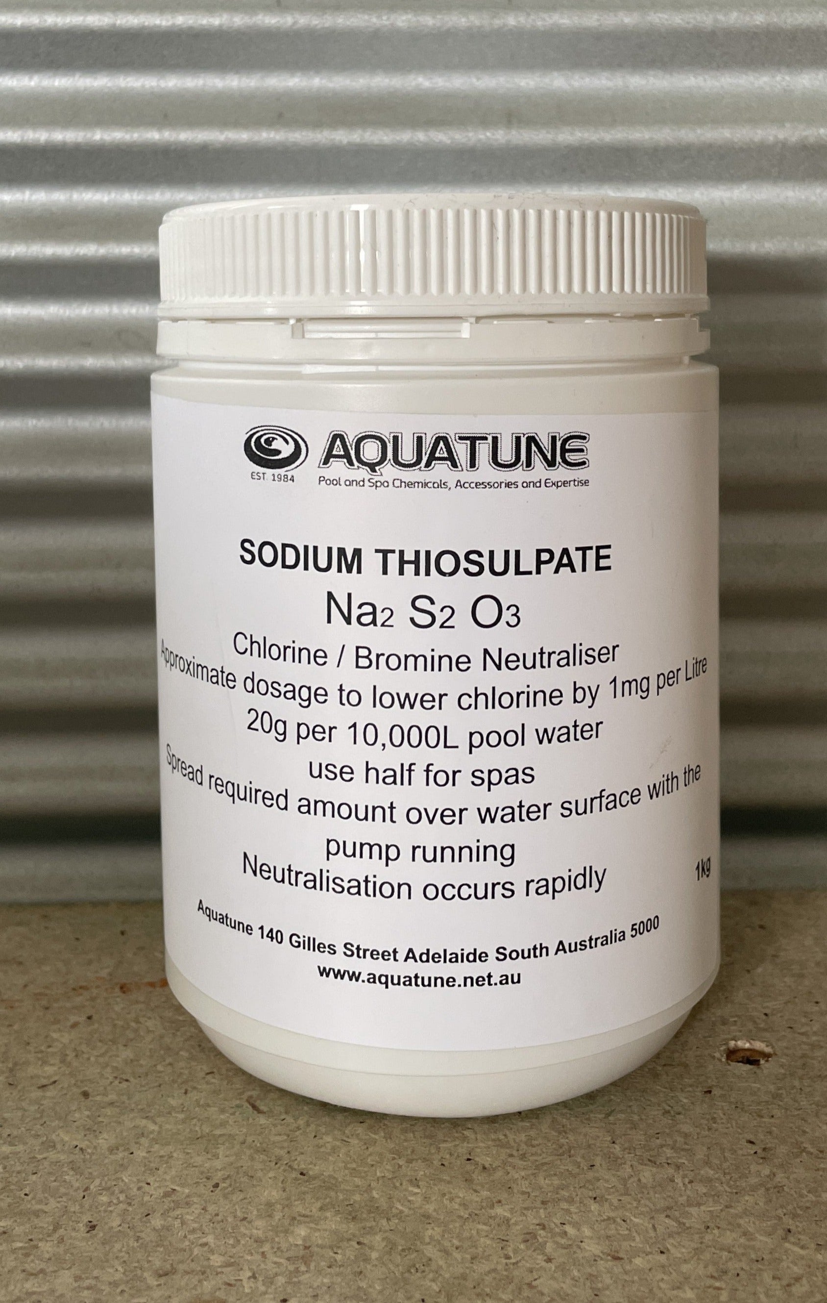 Sodium Thiosulphate - Chlorine Reducer/ Neutraliser (Na2S2O3) - Kills Chlorine Fast - 3 pack sizes available - SODIT01