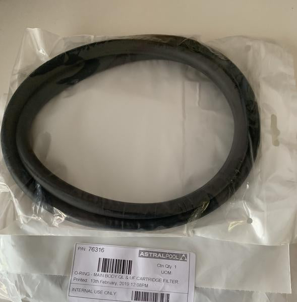 Viron QL & UF Cartridge Filter Main body O ring Astral Hurlcon /Fluidra - 76316