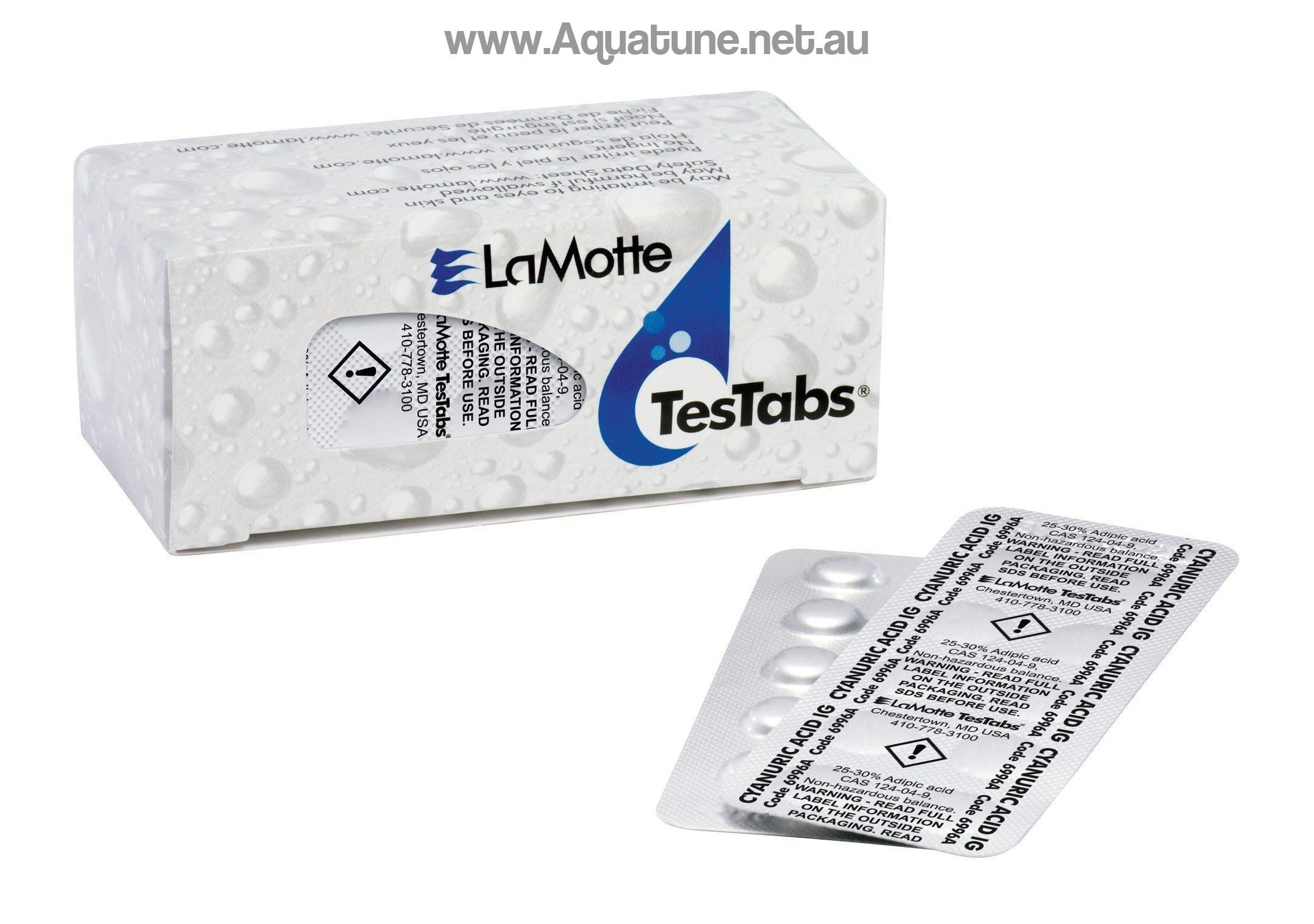 ColorQ cyanuric acid reagent testing tablets box of 50 - 6996AH-Testing-Aquatune