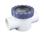 EMAUX 40MM CHECK VALVE V40-1(A) - 88460311 Check Valve 40mm/1-1/2" PVC (with clear viewing window) also Pentair