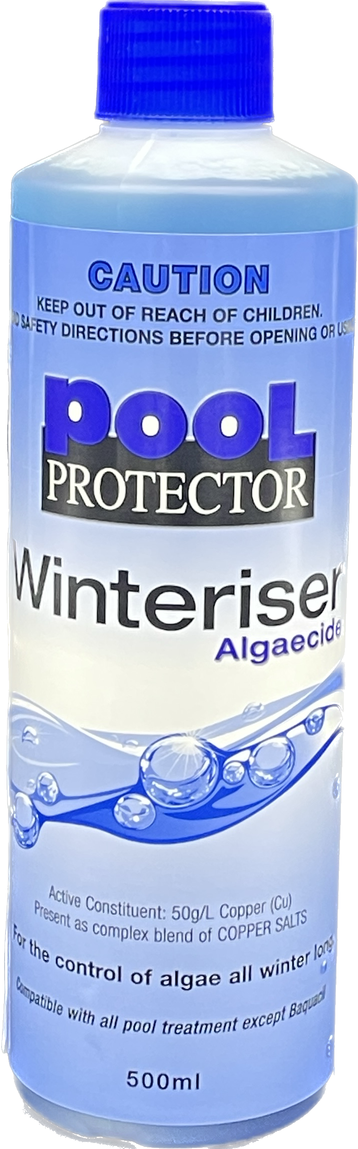 Pool Protector 500 ml Winteriser Algaecide (50g/L Copper)