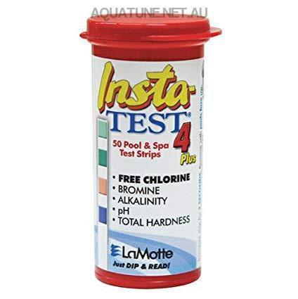 InstaTest 4in1 Pool and Spa Test Strips 50 Strips-Testing-Aquatune