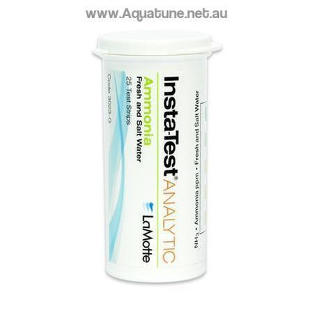 InstaTest Ammonia 25 Strips-Testing-Aquatune