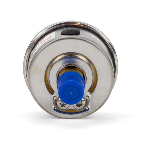 Pressure Gauge, stainless steel, oil filled, back mount - PGSC