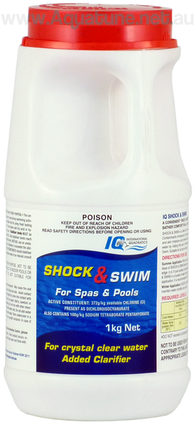 Shock and Swim - Pool Shock - 4 pack sizes available-Chemicals-Aquatune