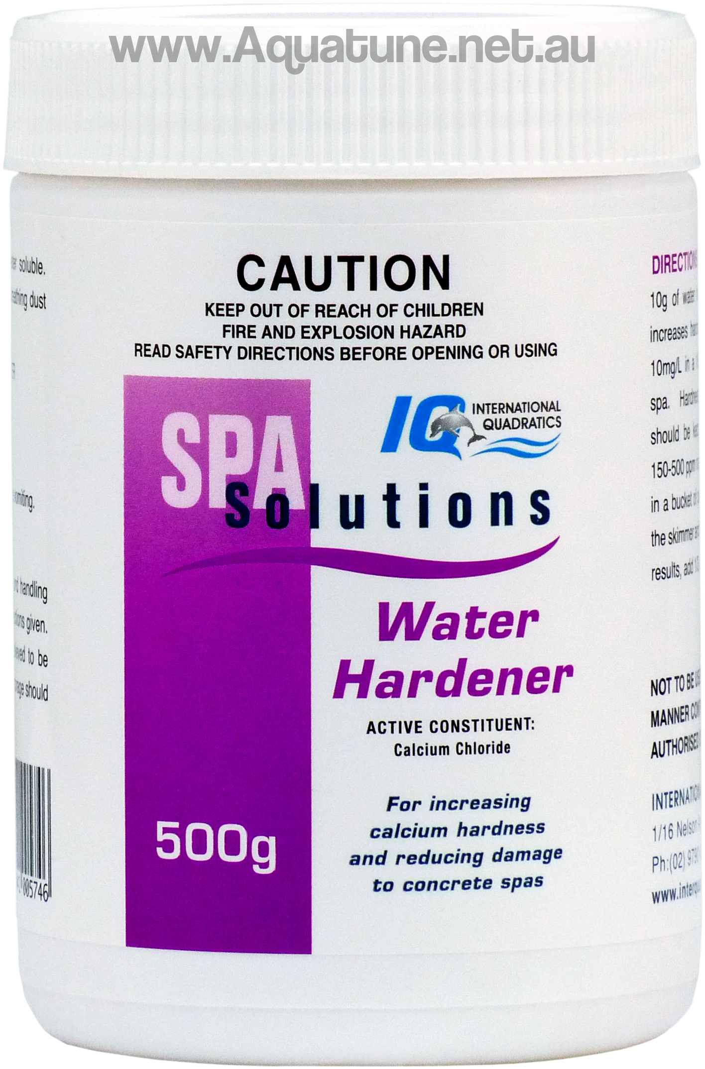 Water Hardener CACL2 Calcium Chloride IQ-Chemicals-Aquatune