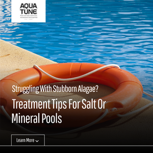 Tackling or Treating Algae with Copper Based Algaecide Treatment in Salt or Mineral Pools