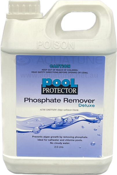 Pool Protector 2.5 Litre Phosphate Remover Deluxe - the strongest on the Australian market (250g/L Lanthanum Chloride)