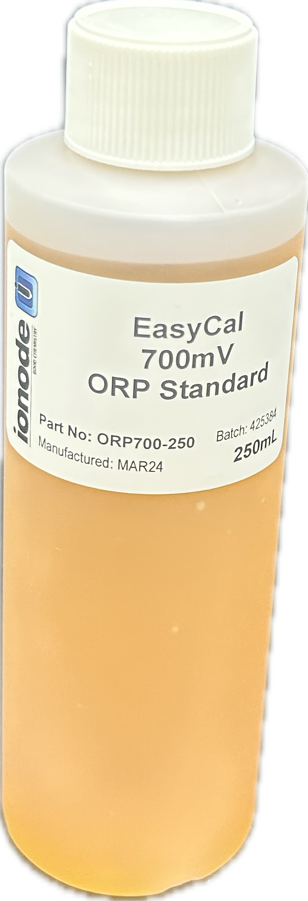 Ionode Calibration Fluid ORP 700mv Easy Cal, 250ml for all automatic dosing brands including Minder, Chemigem & Rolachem etc - ORP700-250