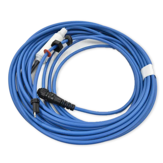 Coiled blue cable with connectors on a white background Cable Diag 18m SWV DIY (M2)
99958907-DIY supplied by Aquatune 