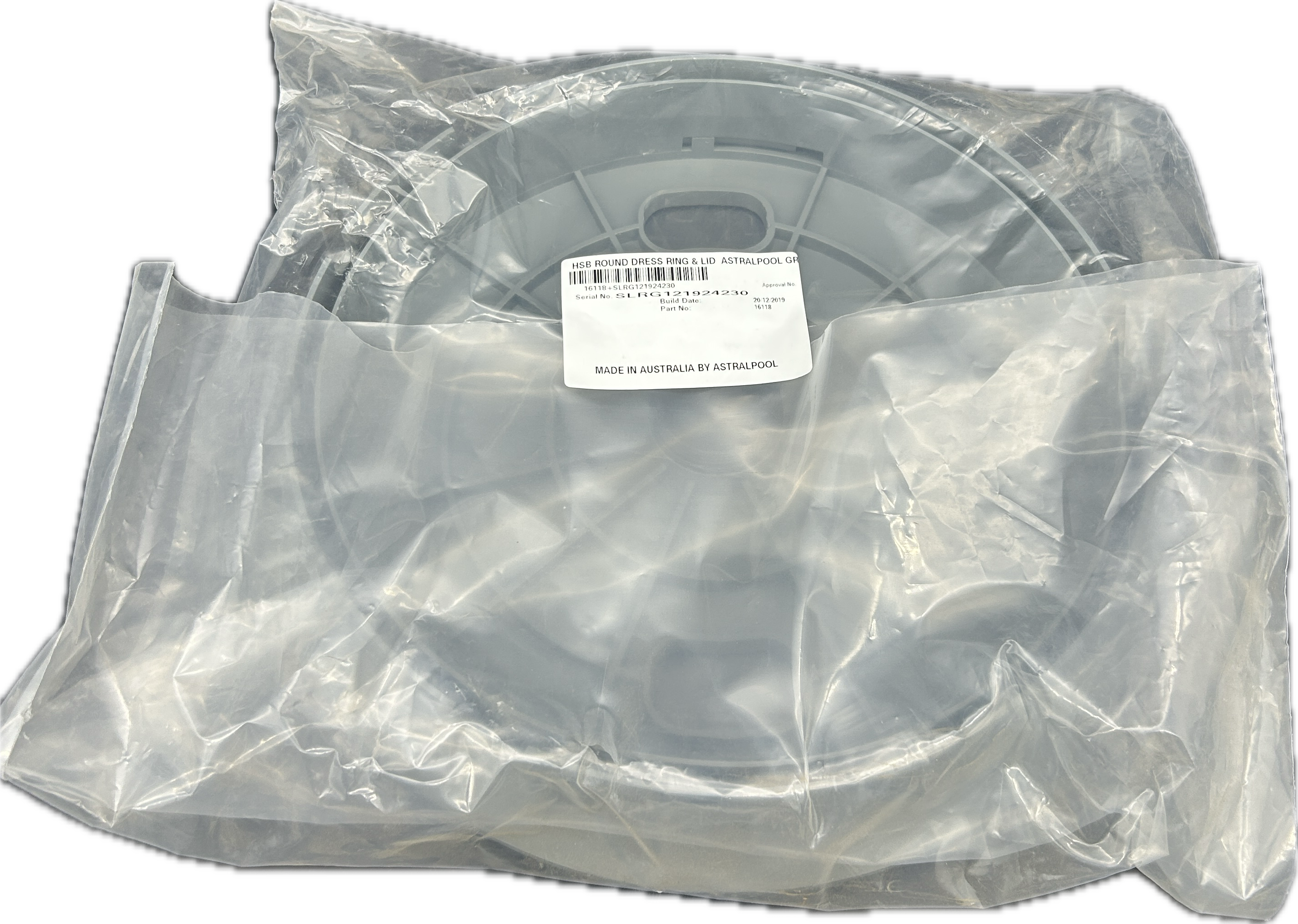 Astral Dress ring and LID-SKIMMER-ROUND-GREY - 16118