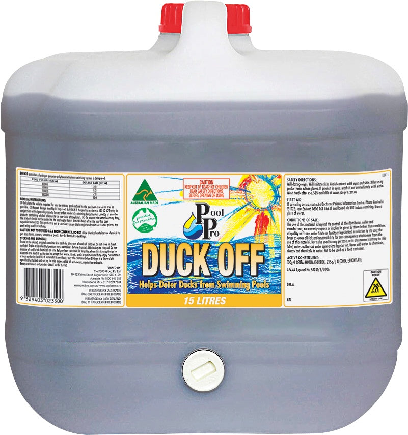 Pool Pro Duck Off 15L Duck Deterrent for Swimming Pools - DK15