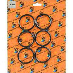 Sand Filter Barrel Union & Threaded Tail 40mm MPV O-Ring. Suits Praher & Neptune SF500-650 Sand Filters. Pack of 6.