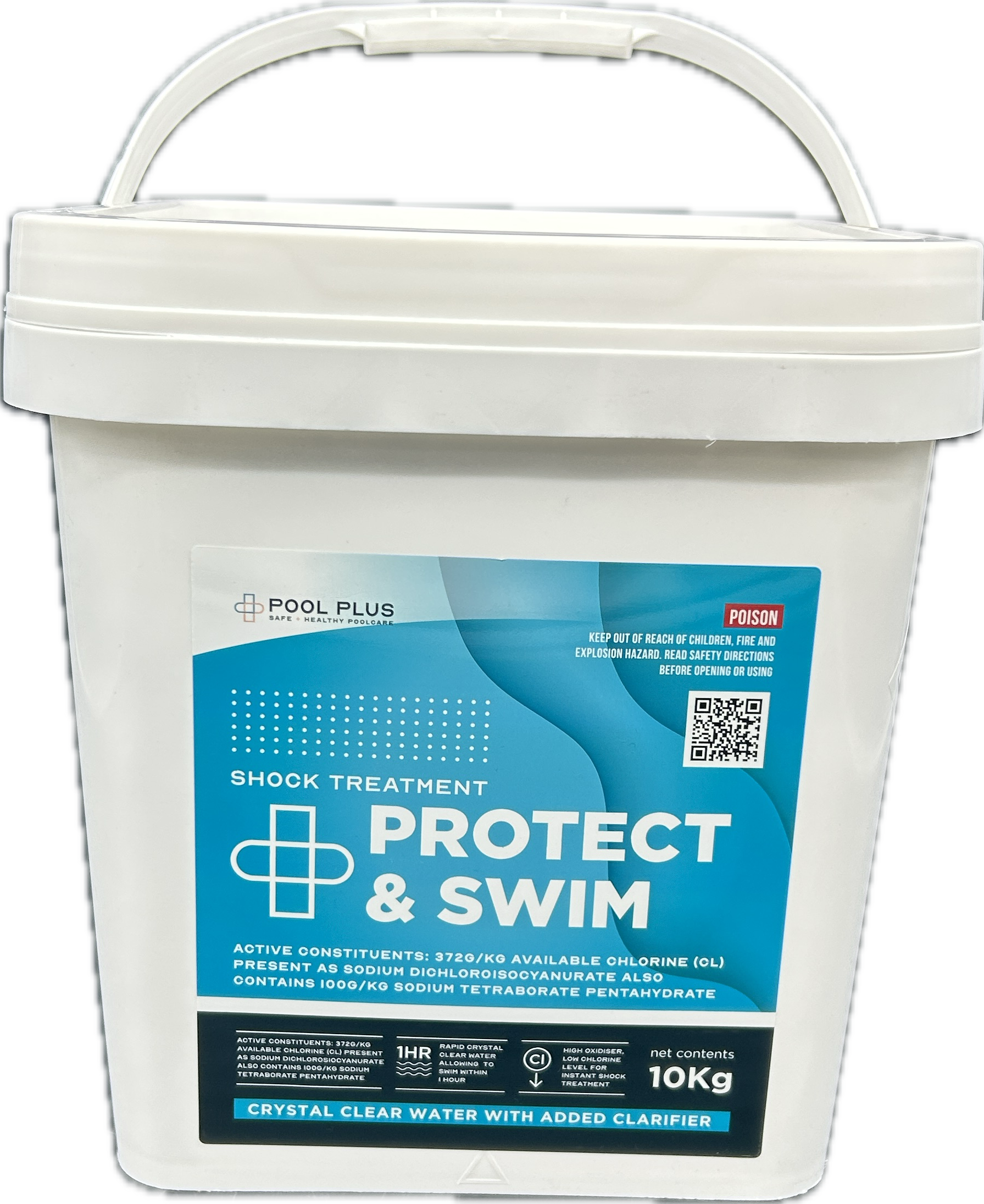 PoolPlus - Protect and Swim shock and chlorine top up - 10kg