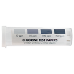 High Range Chlorine Test Papers (200/vial), 10ppm 200ppm - 4250BJ/A1