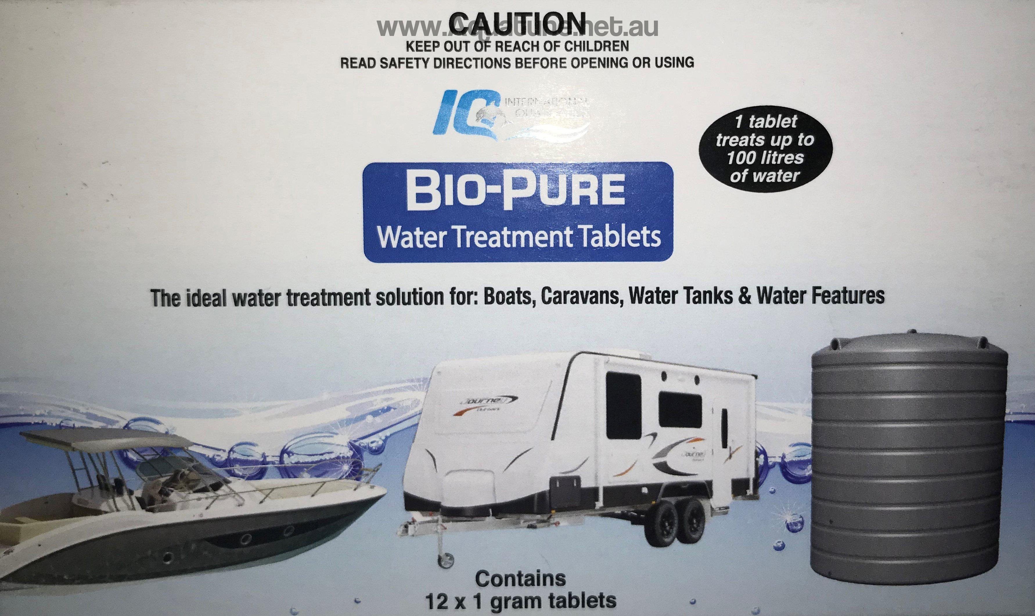 Bio-pure 12 x 1g packet - Chlorine Dioxide drinking water sanitising t