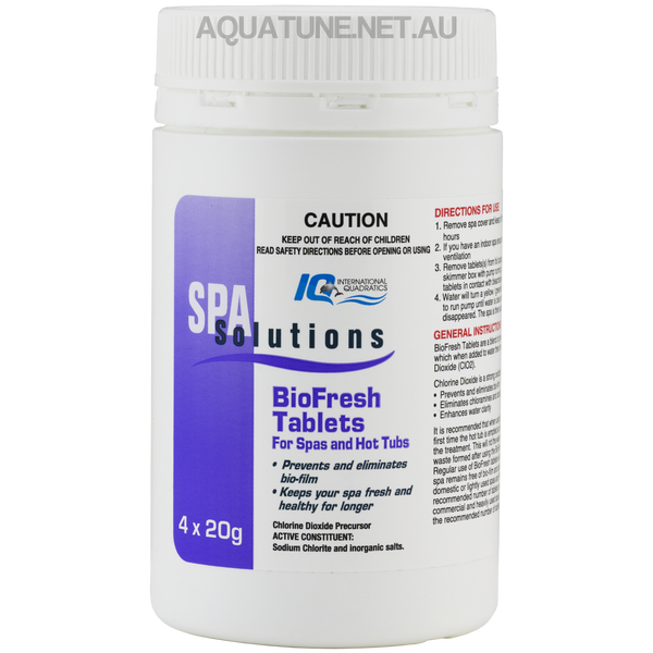 BioFresh 20g Tablets: Chlorine Dioxide Treatment - 2 pack sizes available-Chemicals-Aquatune