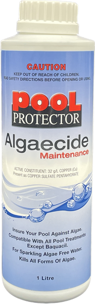 Pool Protector 1 Litre Algaecide Maintenance (12) (32g/L of Copper)
