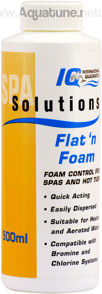 IQ Spa Solutions Flat & Foam 500ml-Chemicals-Aquatune