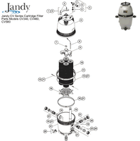 Jandy / Zodiac CL / CV580, 4 required - JA580
