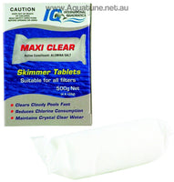 Maxi Clear Skimmer Tablets - Clean Skins 5 x 125g sleeves/socks-Chemicals-Aquatune