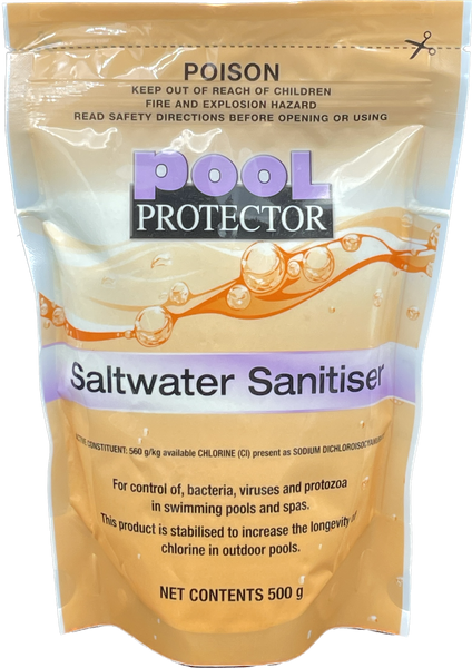 Pool Protector 500g Saltwater Sanitiser - perfect for ecoclear and mineral pools