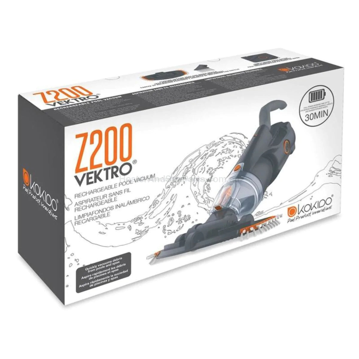 Pool and Spa Vektro Rechargeable Pool Vacuum Junior MKII - KOK-20-91037 CSV202